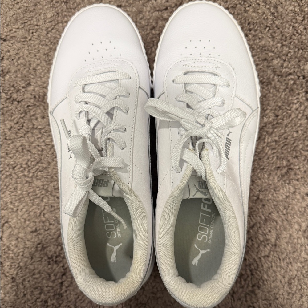 Puma SoftFoam White Lace-Up Sneakers W11